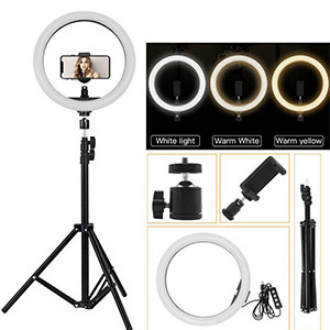26 Cm Ring Light With 7 Feet Stand and Mobile Holder